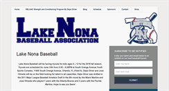 Desktop Screenshot of lakenonabaseball.com