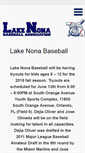 Mobile Screenshot of lakenonabaseball.com